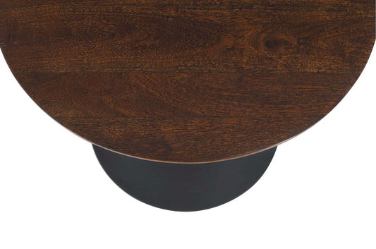Jofran - Remy Solid Wood and Iron Modern Pedestal Accent Tables (Set of 2) Gunmetal - 1730-223GMT view 2