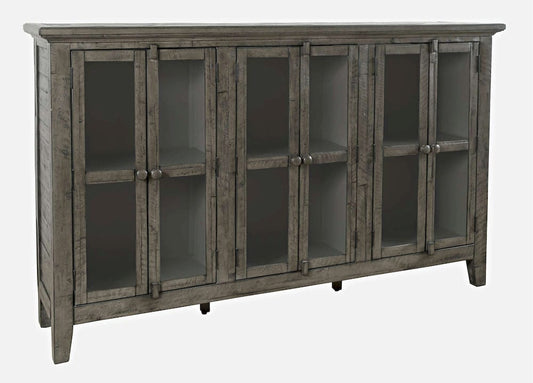 Jofran - Rustic Shores Coastal Style 70in Distressed Accent Cabinet - 2130-70 view 2