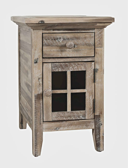 Jofran - Rustic Shores Coastal Style USB Charging Chairside Table - 2125-22 view 2