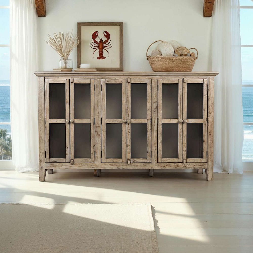 Jofran - Rustic Shores Watch Hill Brown-Grey Grey 70in Accent Cabinet - 1620-70 view 8