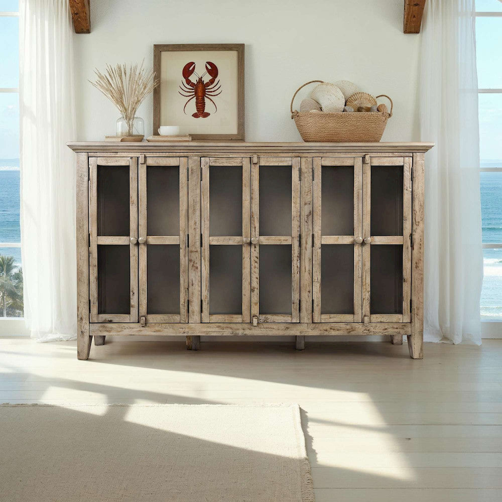 Jofran - Rustic Shores Watch Hill Brown-Grey Grey 70in Accent Cabinet - 1620-70 view 8