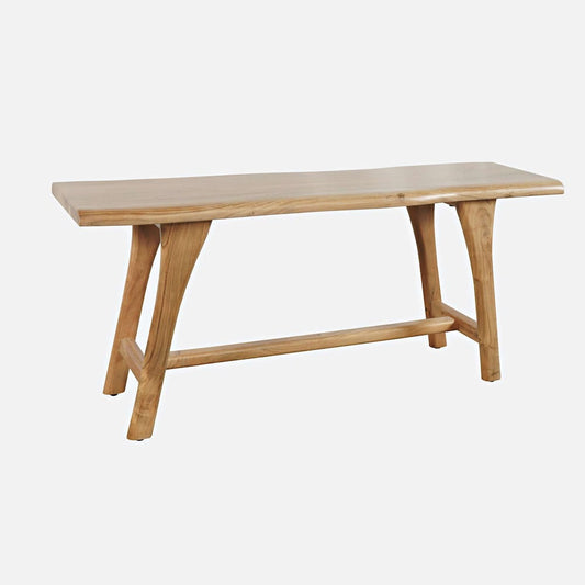 Jofran - Sedona 54in Live Edge Rustic Solid Wood Counter Height Trestle Bench - 2321-54KD view 2