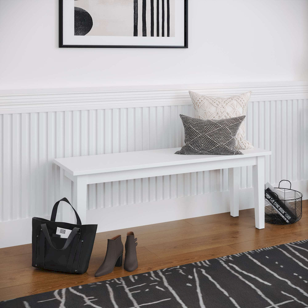 Jofran - Simplicity Bench in Paperwhite - 652-14KD view 7