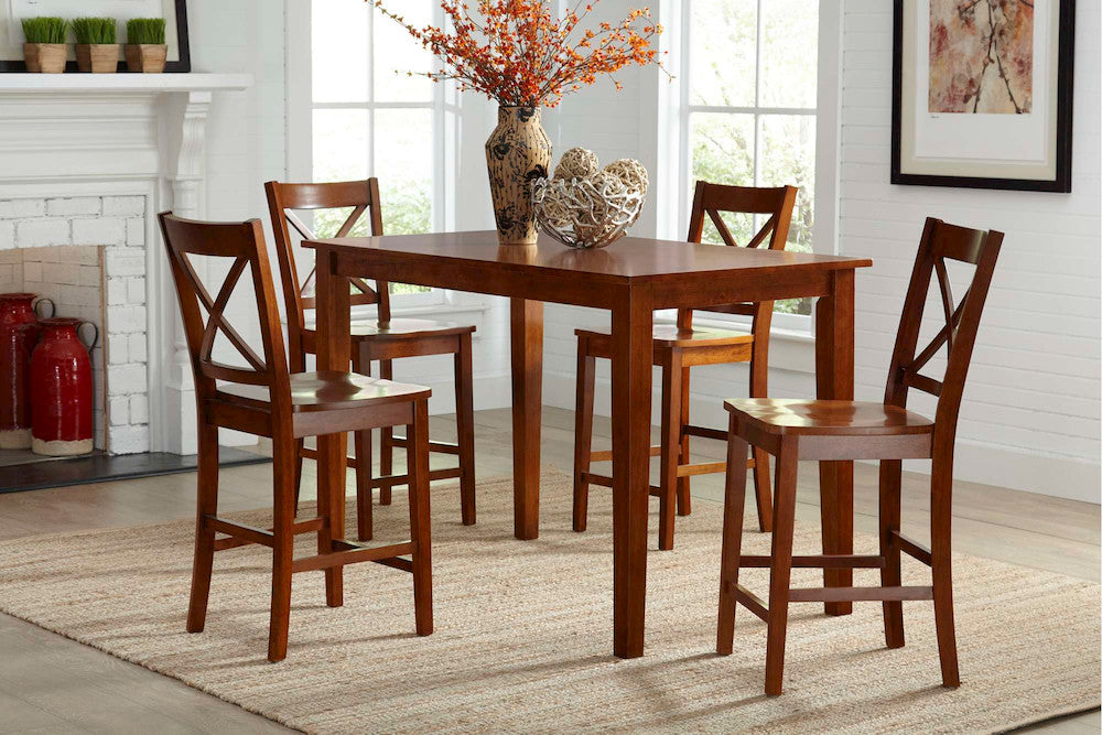 Jofran - Simplicity Counter Height Dining Table in Caramel - 452-54 view 7
