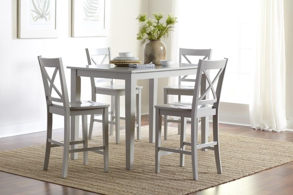 Jofran - Simplicity Counter Height Dining Table in Dove Grey - 252-54 veiw 4