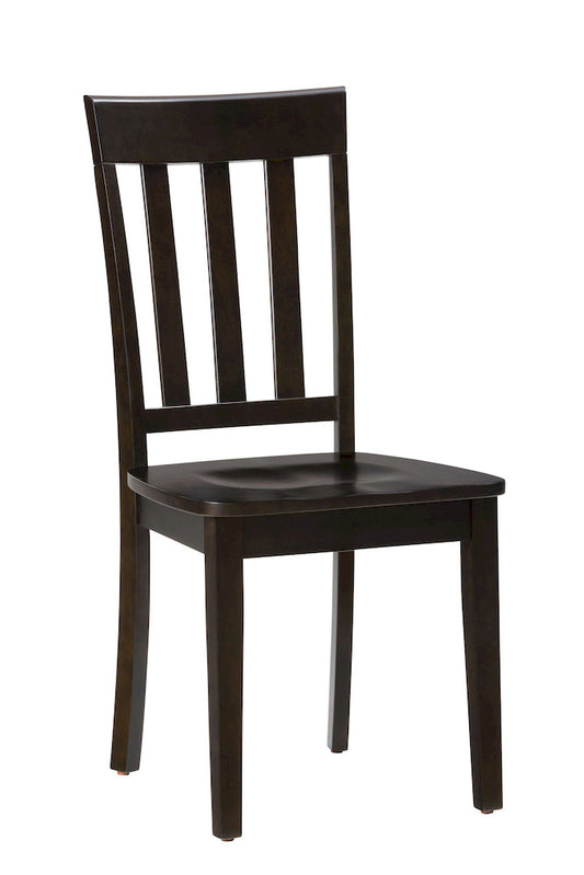 Jofran - Simplicity Espresso Slat Back Chair (Set of 2) - 552-319KD view 2