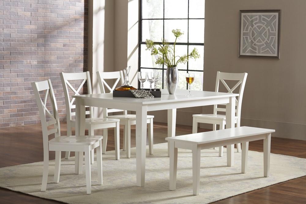 Jofran - Simplicity Rectangle Dining Table in Paperwhite - 652-60 veiw 5