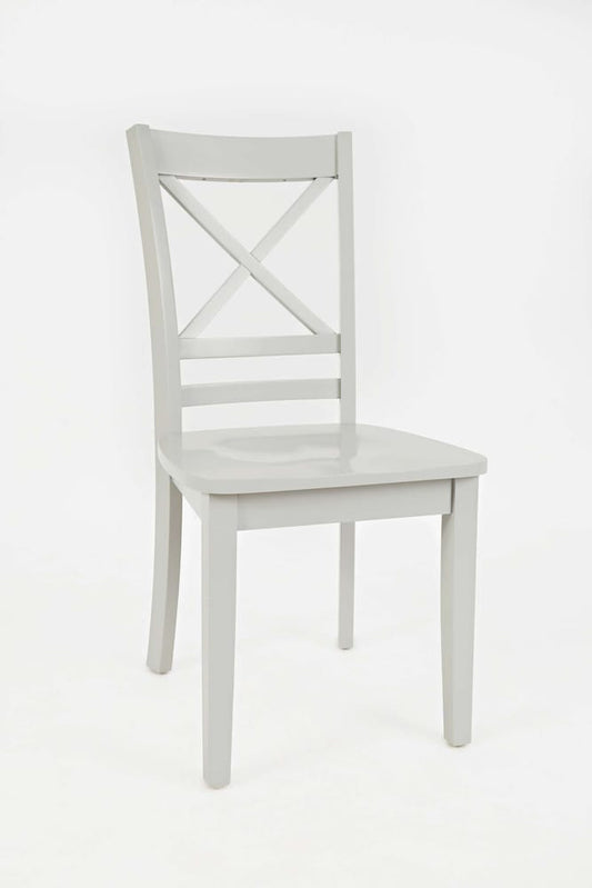 Jofran - Simplicity X Back Dining Chair in Dove Grey (Set of 2) - 252-806KD view 2