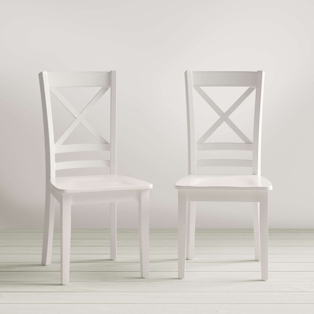 Jofran - Simplicity X Back Dining Chair in Paperwhite (Set of 2) - 652-806KD view 6