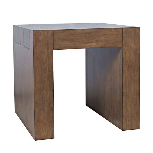 Jofran - Taos Modern Rustic Square Dovetailed End Table in Chestnut - 2465-3 view 2