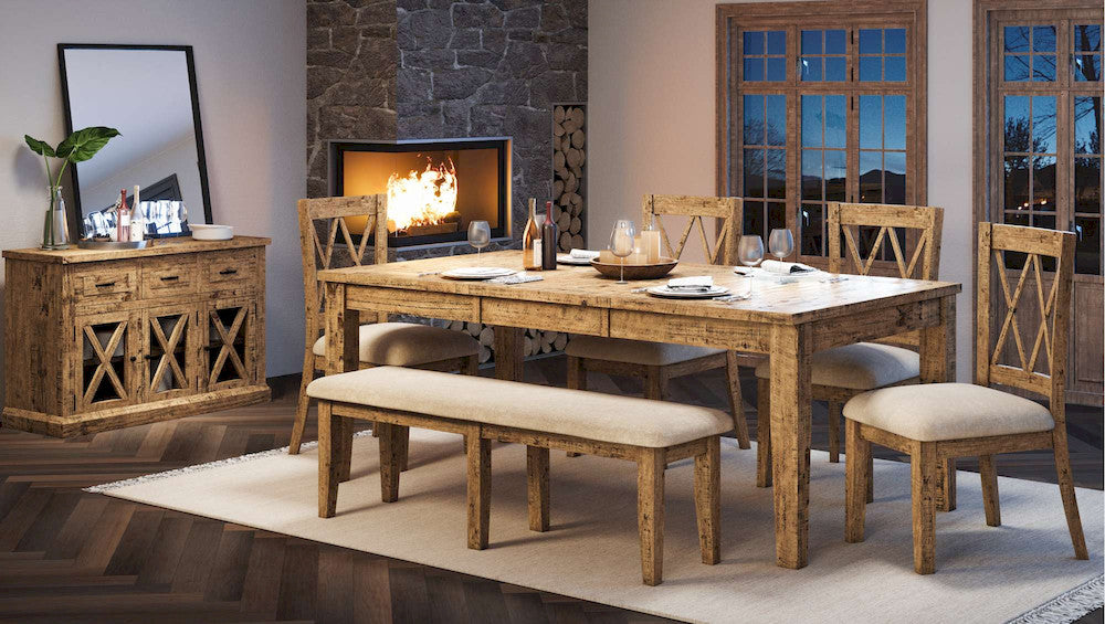 Jofran - Telluride Extension Dining Table - Naturally Distressed Telluride - 1801-78 view 5
