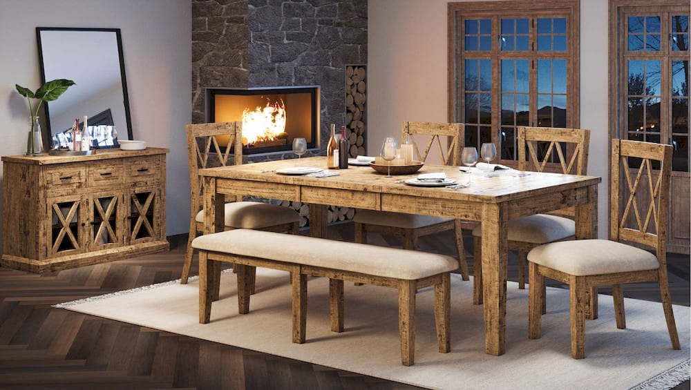 Jofran - Telluride Extension Dining Table - Naturally Distressed Telluride - 1801-78 view 5