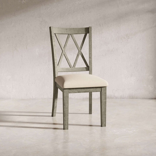 Jofran - Telluride Rustic Distressed Pine Dining Chair (Set of 2) Driftwood Gray - 2231-401KD view 2