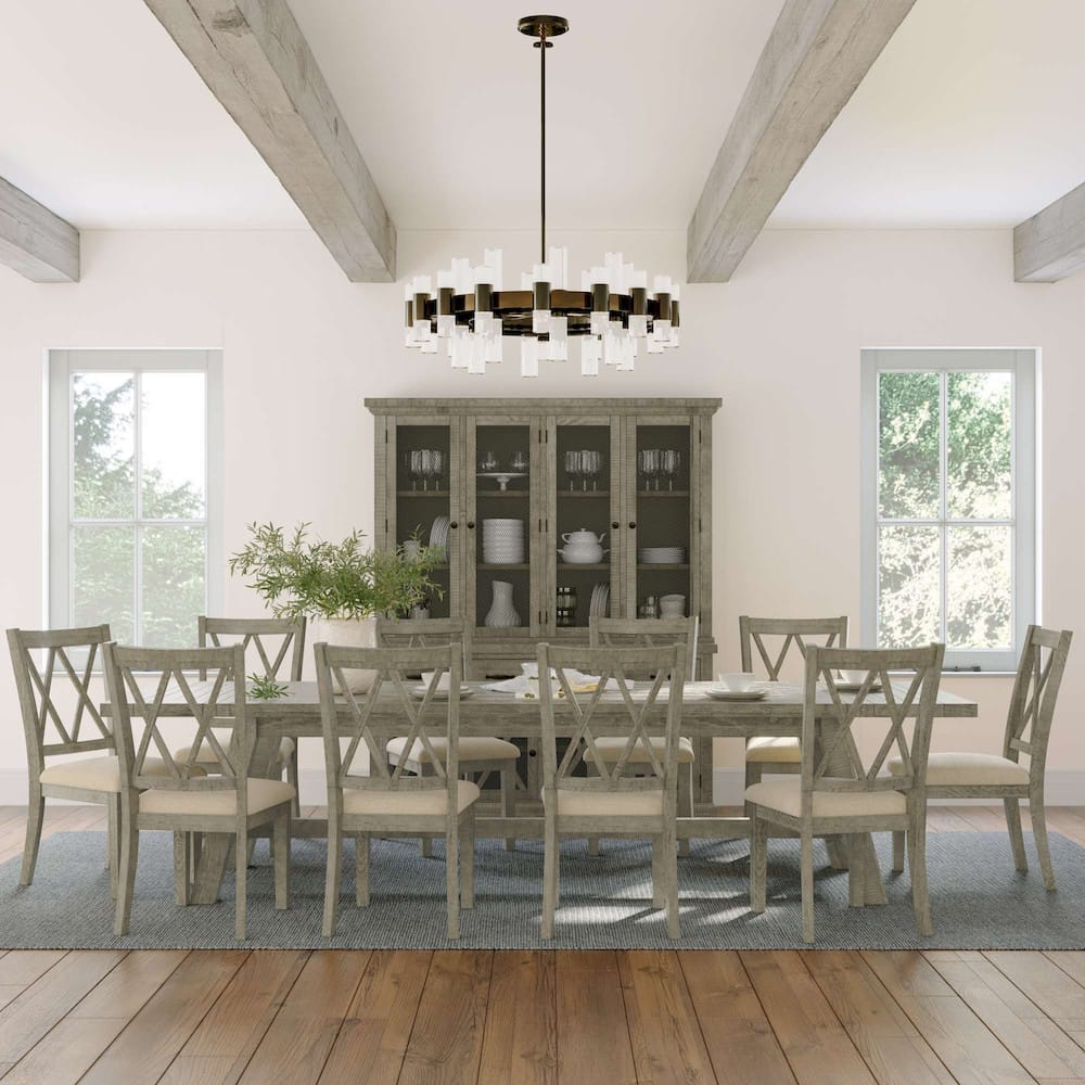 Jofran - Telluride Rustic Distressed Pine Dining Chair (Set of 2) Driftwood Gray - 2231-401KD view 13