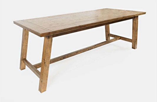 Jofran - Telluride Trestle Counter Table with Two Leaves - Naturally Distressed Telluride - 1801-127 view 2