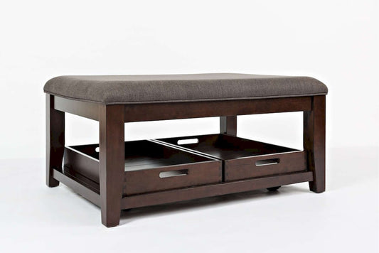Jofran - Tin Cities Ottoman Cocktail Table - 1790-1 view 2