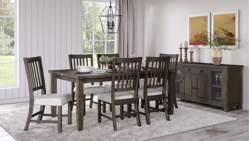 Jofran - Willow Creek 78in Seven-Piece Dining Set - 2021-78D-7 view 9