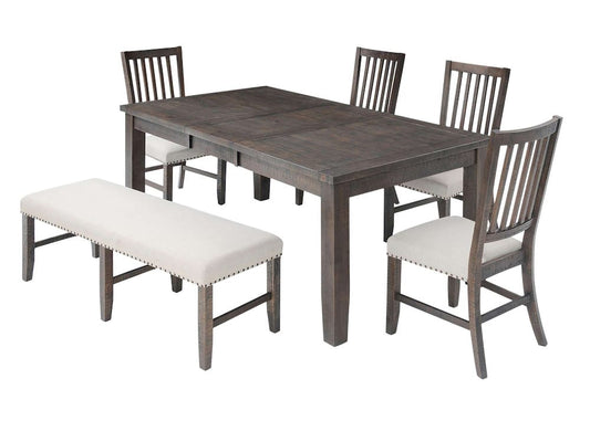 Jofran - Willow Creek 78in Six-Piece Dining Set with Bench - 2021-78D-6 view 2