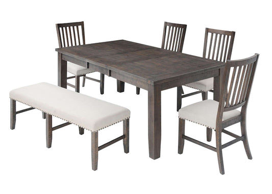 Jofran - Willow Creek 78in Six-Piece Dining Set with Bench - 2021-78D-6 view 2