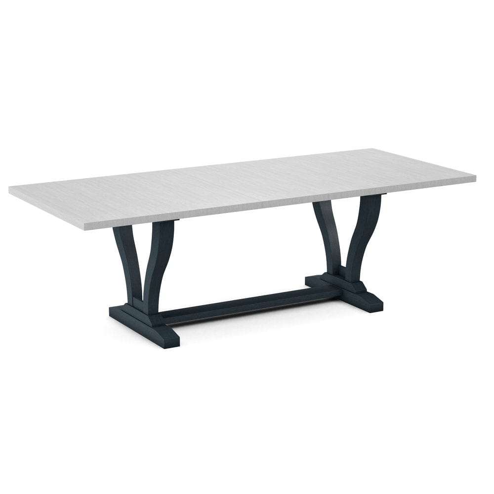 John Thomas Furniture - Curated 40X78X94 Table Top in Chalk with Elle Trestle Base in Denim - CTT-4094-28/CTB-71-81 view 1