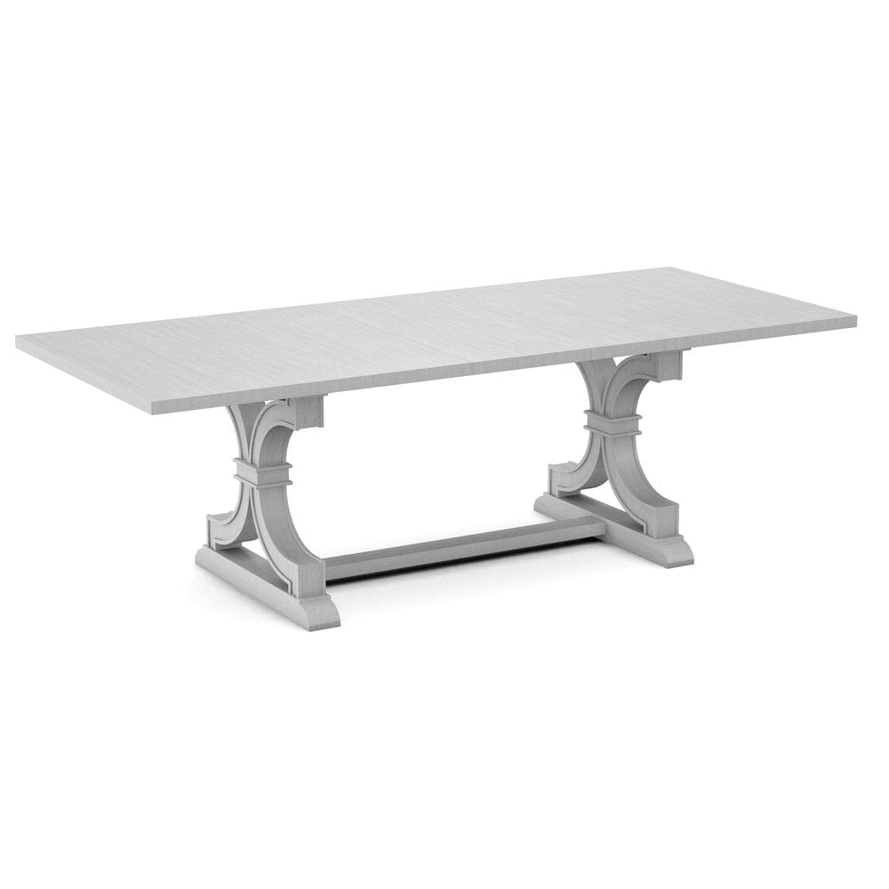 John Thomas Furniture - Curated 40X78X94 Table Top in Chalk with Sonoma Trestle Base in Chalk - CTT-4094-28/CTB-73-28 view 1
