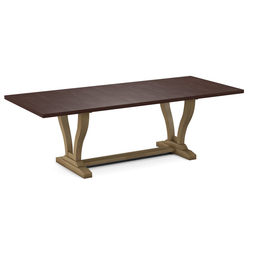 John Thomas Furniture - Curated 40X78X94 Table Top in Cognac with Elle Trestle Base in Wheat - CTT-4094-51/CTB-71-178 view 1