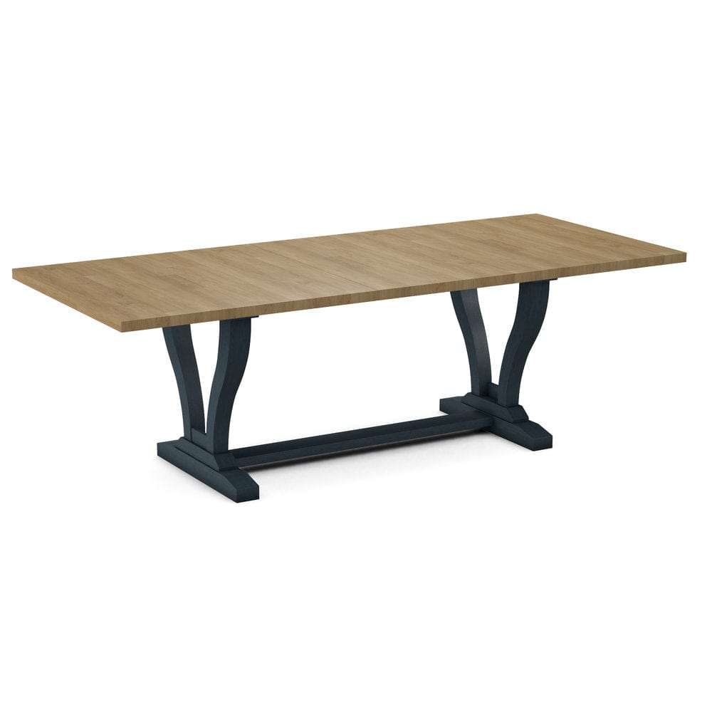 John Thomas Furniture - Curated 40X78X94 Table Top in Wheat with Elle Trestle Base in Denim - CTT-4094-178/CTB-71-81 view 1