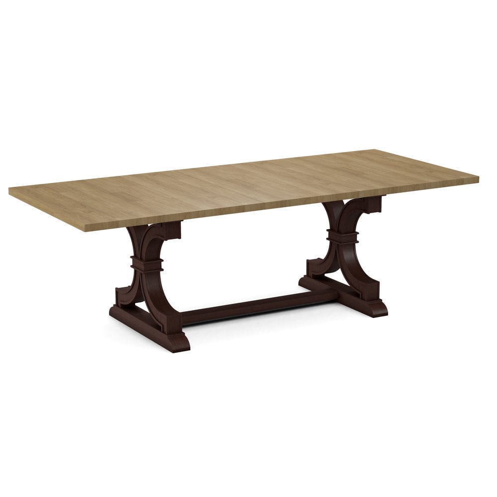 John Thomas Furniture - Curated 40X78X94 Table Top in Wheat with Sonoma Trestle Base in Cognac - CTT-4094-178/CTB-73-51 view 1