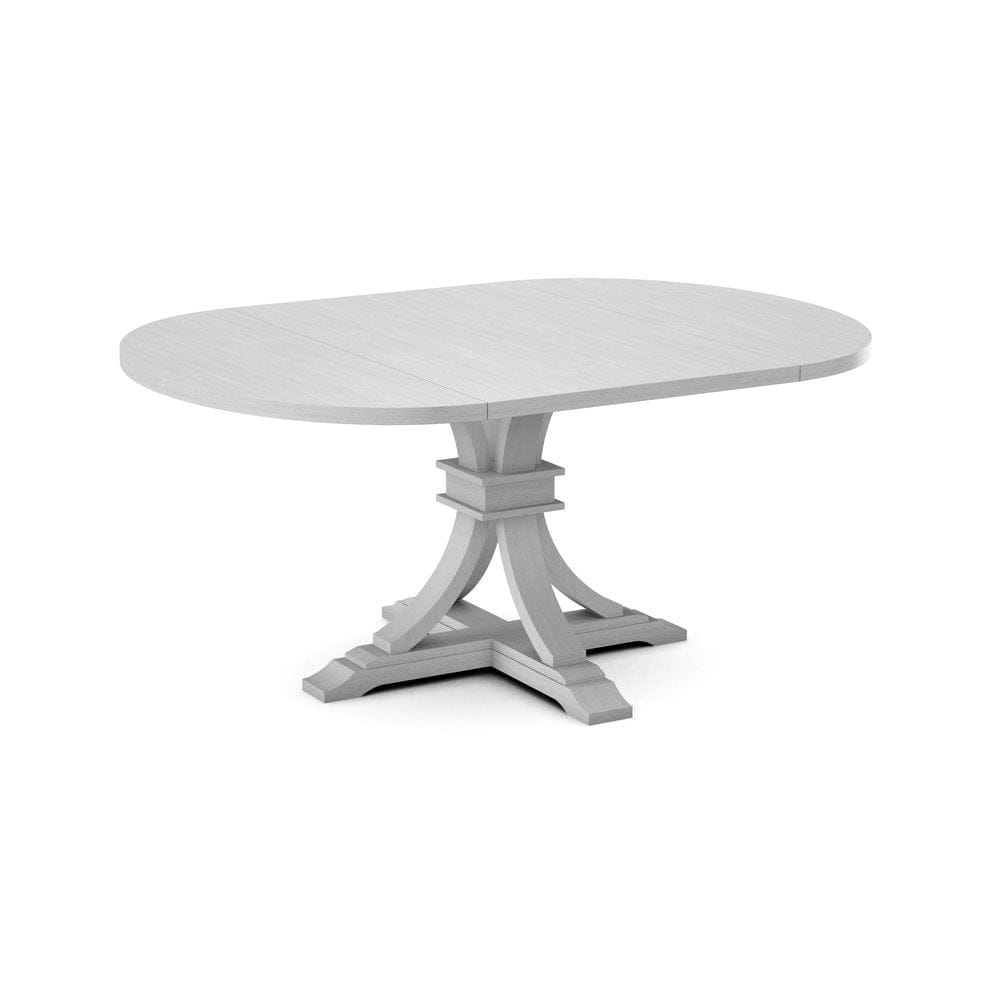 John Thomas Furniture - Curated 48X48X66 Table Top in Chalk with Flair Pedestal Base in Chalk - CTT-4866-28/CPB-23-28 view 1