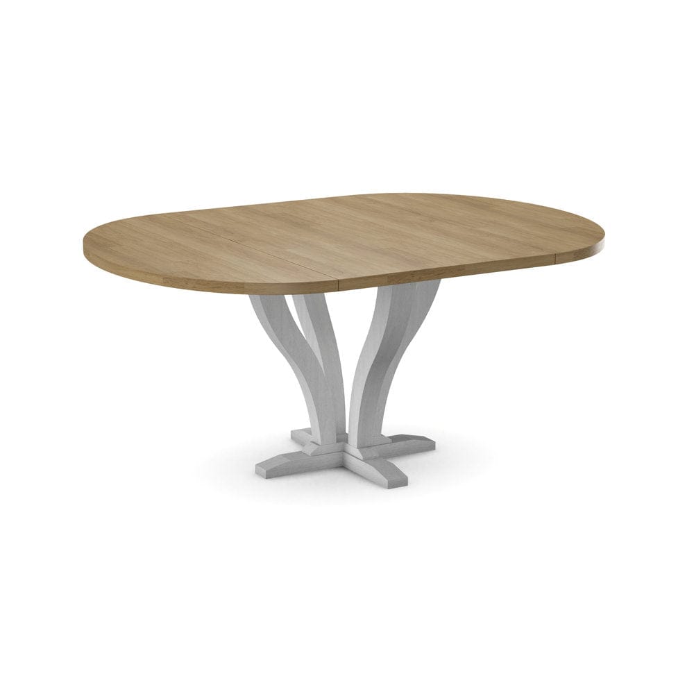 John Thomas Furniture - Curated 48X48X66 Table Top in Wheat with Pedestal Base in Chalk - CTT-4866-178/CPB-25-28 view 1