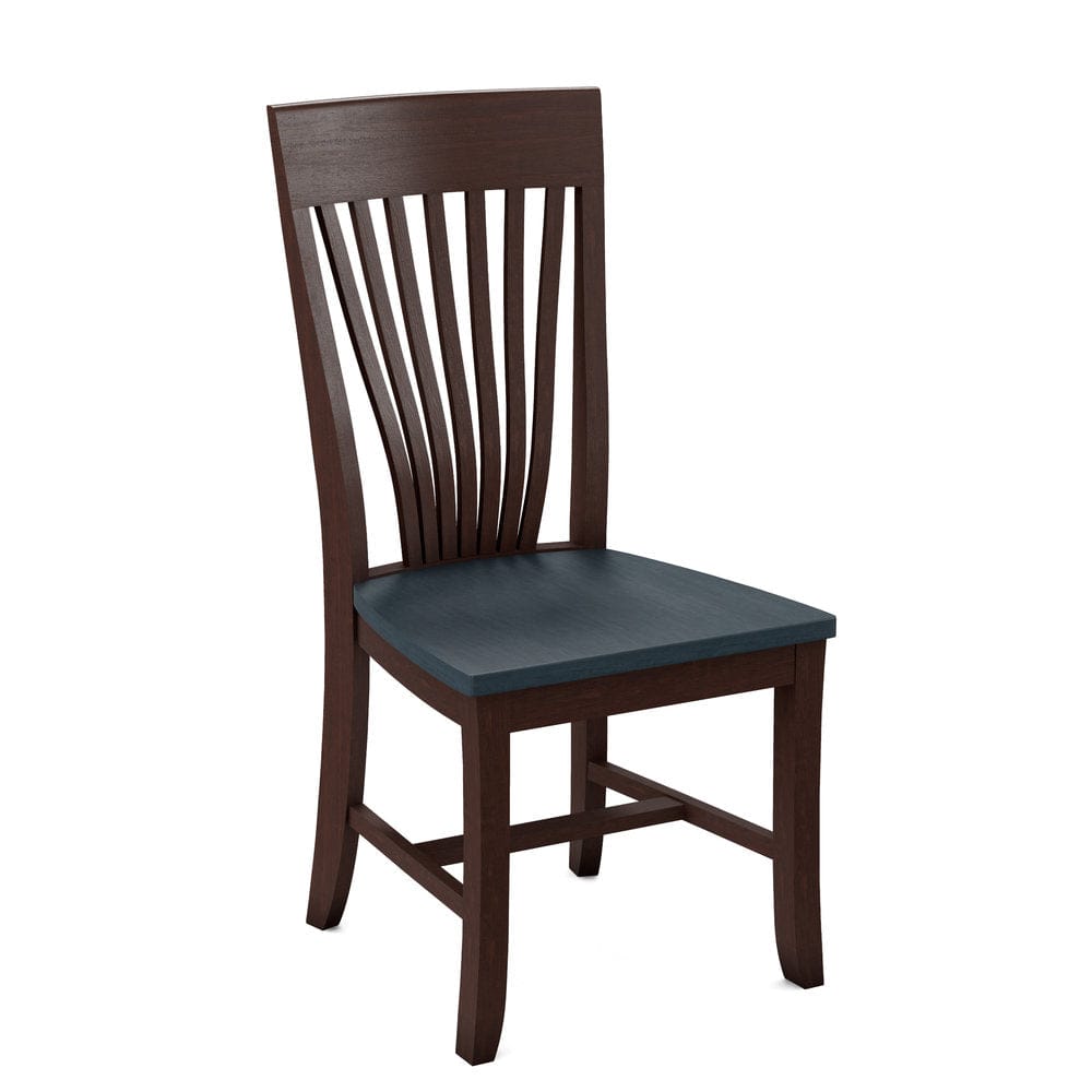 John Thomas Furniture - Curated Amanda Chair Assembled Frame in Cognac Seat and Denim (Set of 2) - CC-85B-51-81 view 1