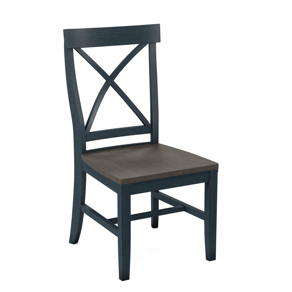 John Thomas Furniture - Curated Creekside Chair Assembled Frame in Denim Seat and Nickel (Set of 2) - CC-87B-81-187 view 1