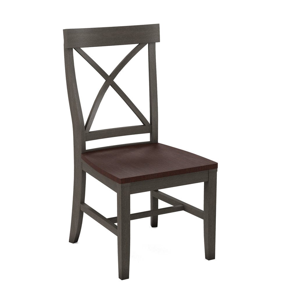 John Thomas Furniture - Curated Creekside Chair Assembled Frame in Nickel Seat and Cognac (Set of 2) - CC-87B-187-51 view 1