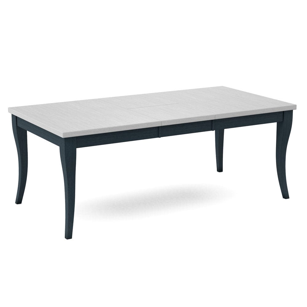John Thomas Furniture - Curated Table Top 40X78 in Chalk with Flair Leg & Apron in Denim - CTT-4078-28/CLB-40-81 view 1