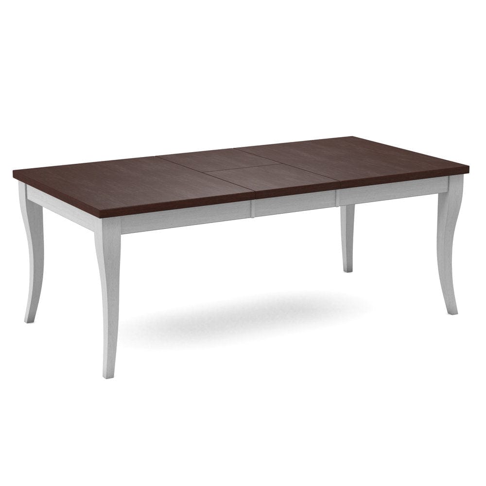 John Thomas Furniture - Curated Table Top 40X78 in Cognac with Flair Leg & Apron in Chalk - CTT-4078-51/CLB-40-28 view 1