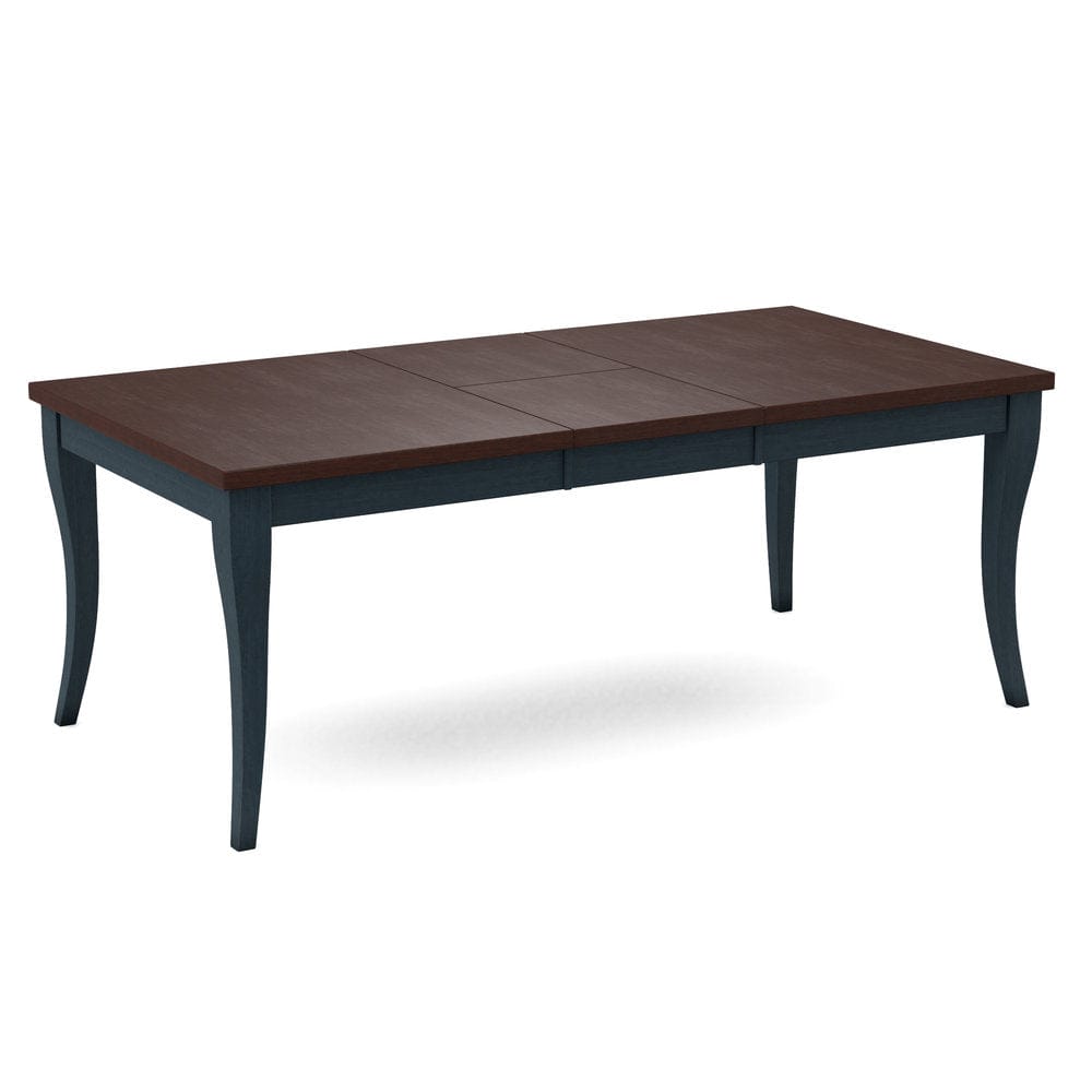 John Thomas Furniture - Curated Table Top 40X78 in Cognac with Flair Leg & Apron in Denim - CTT-4078-51/CLB-40-81 view 1