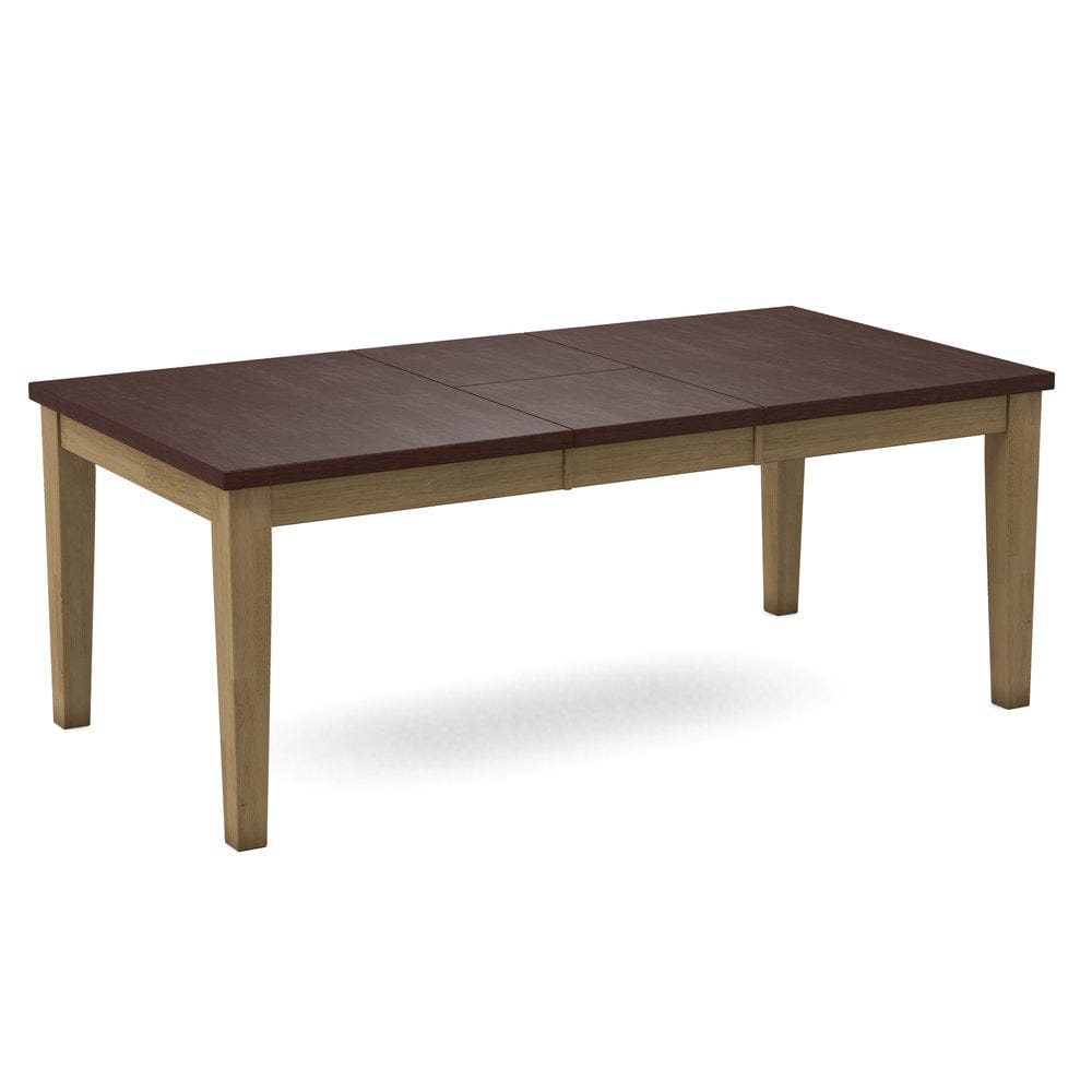 John Thomas Furniture - Curated Table Top 40X78 in Cognac with Shaker Leg & Apron in Wheat - CTT-4078-51/CLB-42-178 view 1