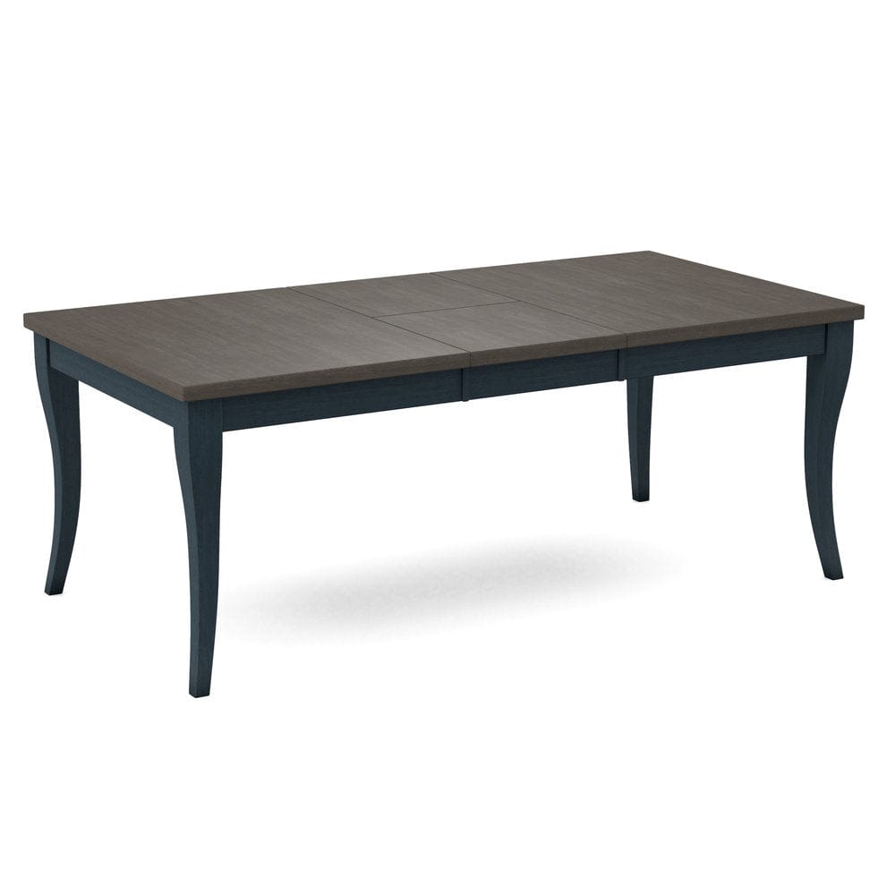 John Thomas Furniture - Curated Table Top 40X78 in Nickel with Flair Leg & Apron in Denim - CTT-4078-187/CLB-40-81 view 1