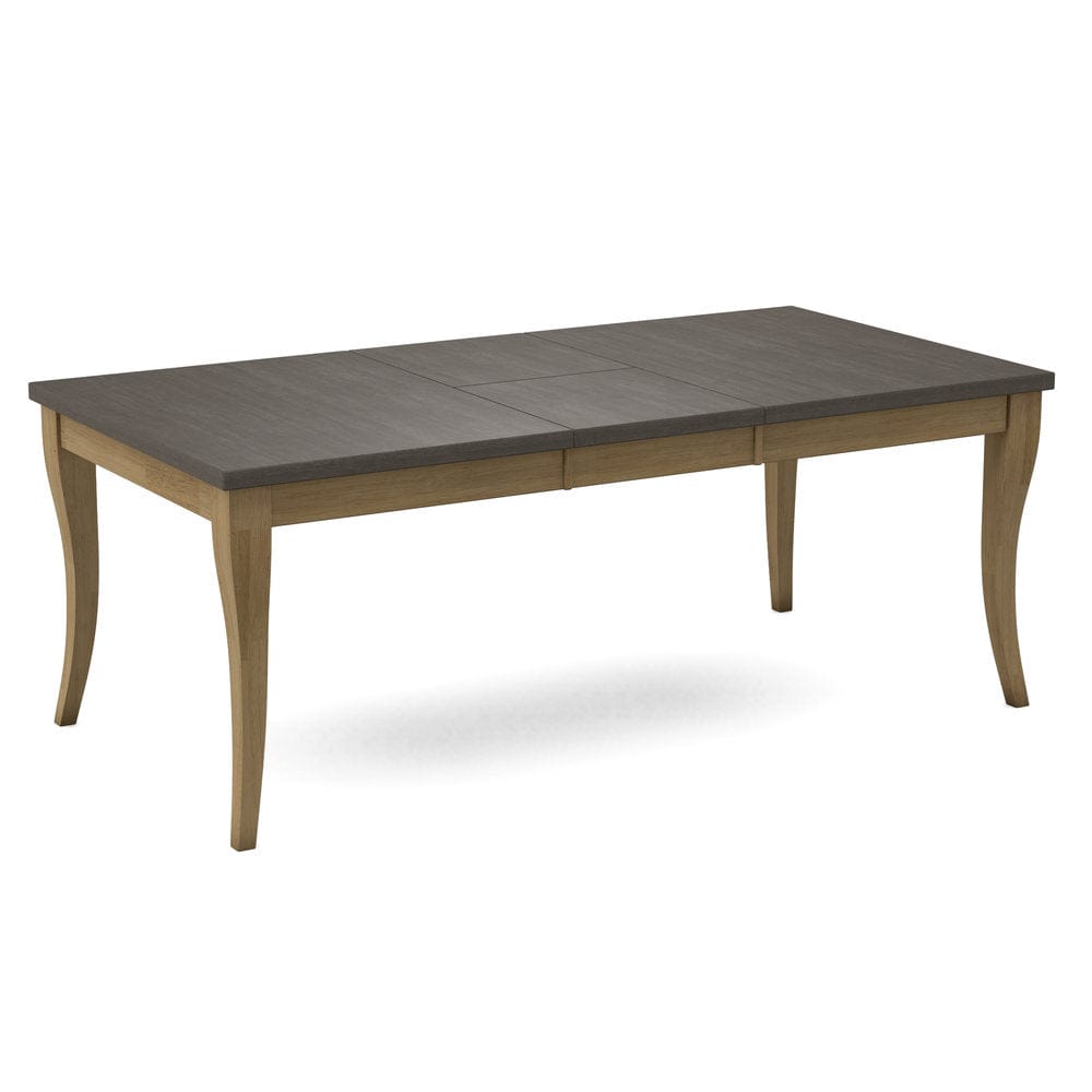 John Thomas Furniture - Curated Table Top 40X78 in Nickel with Flair Leg & Apron in Wheat - CTT-4078-187/CLB-40-178 view 1