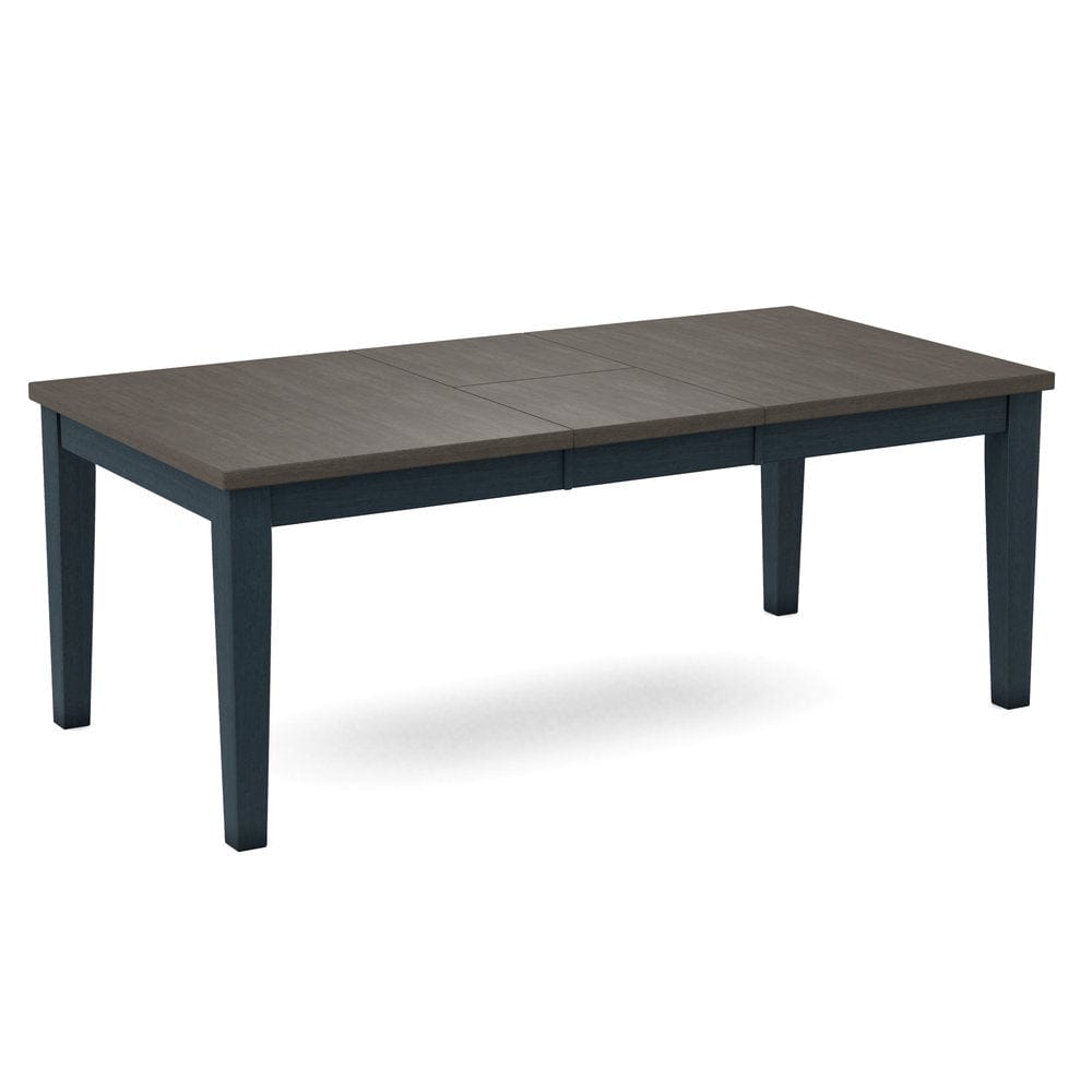 John Thomas Furniture - Curated Table Top 40X78 in Nickel with Shaker Leg & Apron in Denim - CTT-4078-187/CLB-42-81 view 1