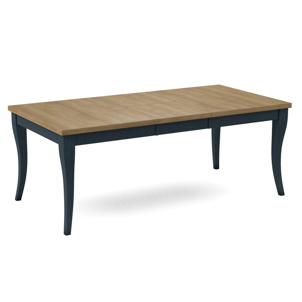 John Thomas Furniture - Curated Table Top 40X78 in Wheat with Flair Leg & Apron in Denim - CTT-4078-178/CLB-40-81 view 1