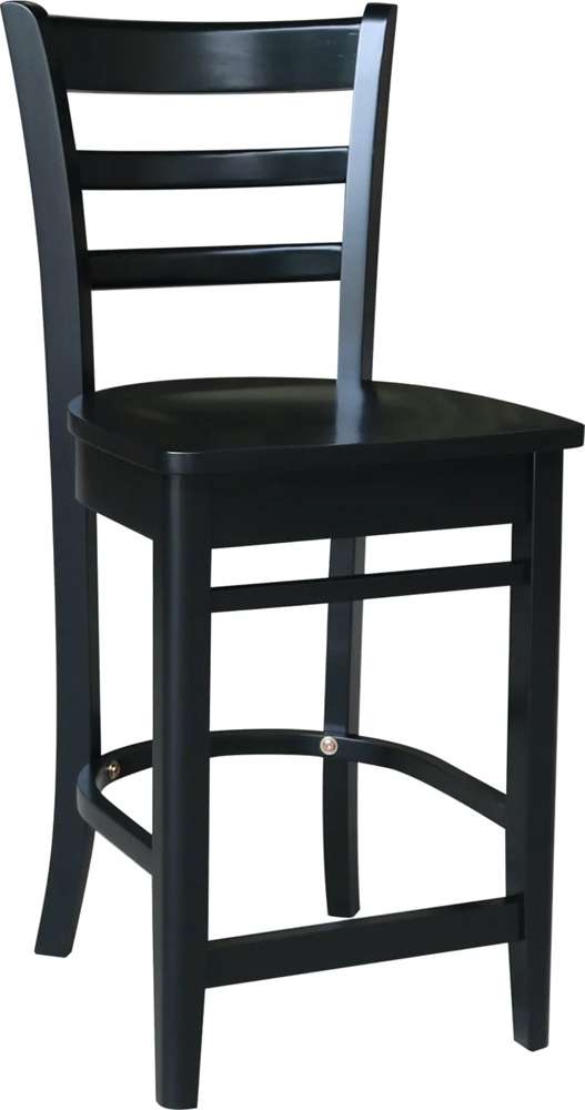John Thomas Furniture - Dining Essentials - Black 24in Emily Stool Rta - S46-6172 veiw 1
