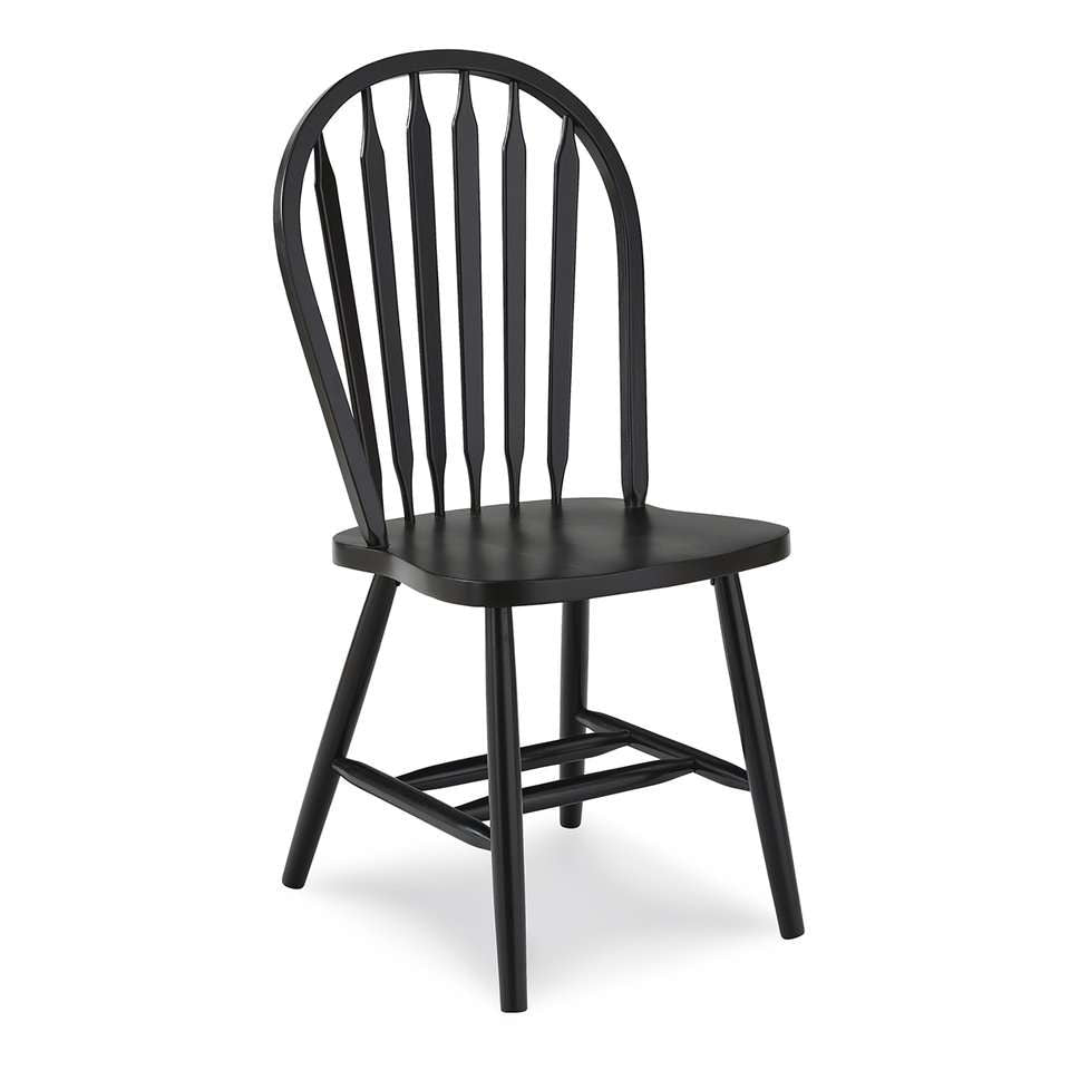 John Thomas Furniture - Dining Essentials - Black Windsor Arrowback Chair (Set of 2) - C46-113 veiw 1