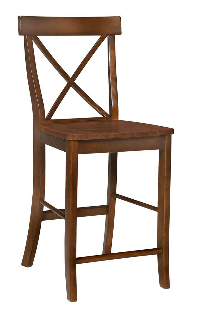 John Thomas Furniture - Dining Essentials - Espresso 24in X Back Stool Rta - S581-6132 veiw 1