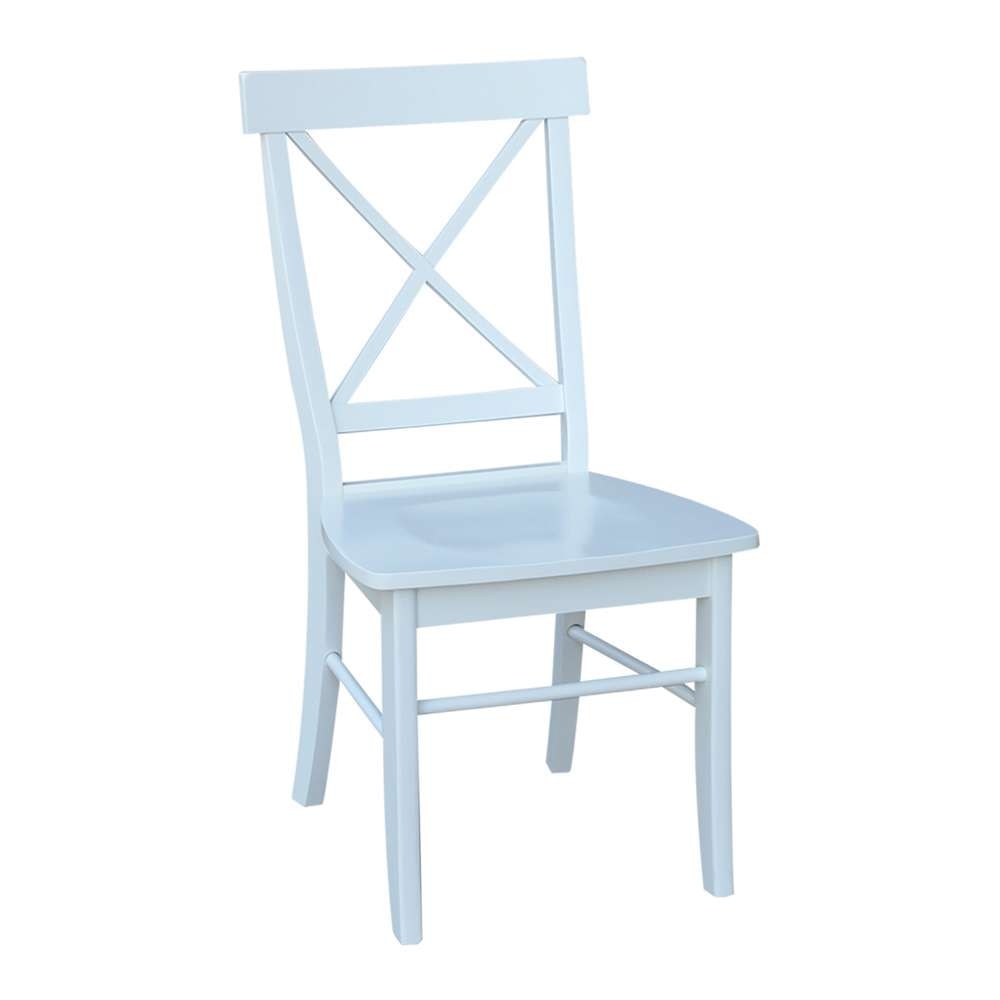 John Thomas Furniture - Dining Essentials - White X Back Chair (RTA) (Set of 2) - C08-613 veiw 1