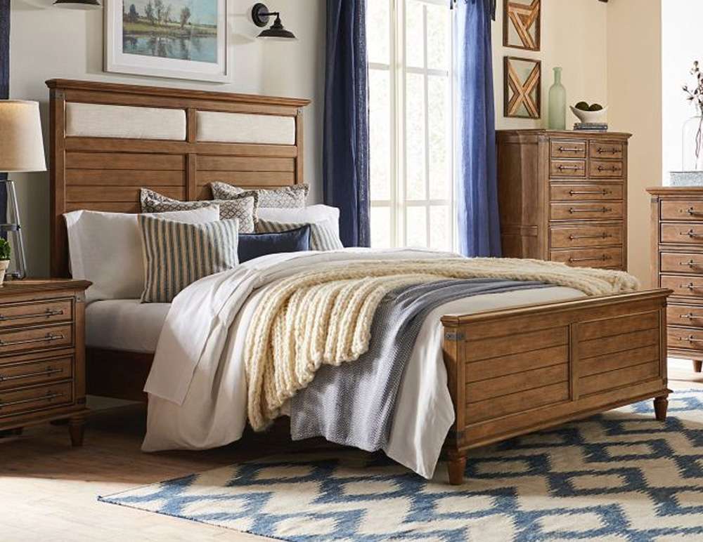 John Thomas Furniture - Farmhouse Chic - Queen Bed in Bourbon - BD42-901QF_BD42-901QH_BD42-901QR veiw 1