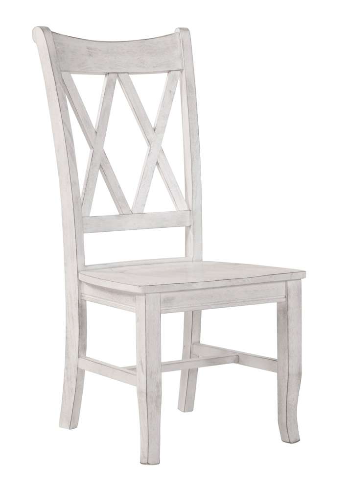 John Thomas Furniture - Hampton - Dbl X Back Chair (RTA) in Chalk (Set of 2) - CI28-220 veiw 1