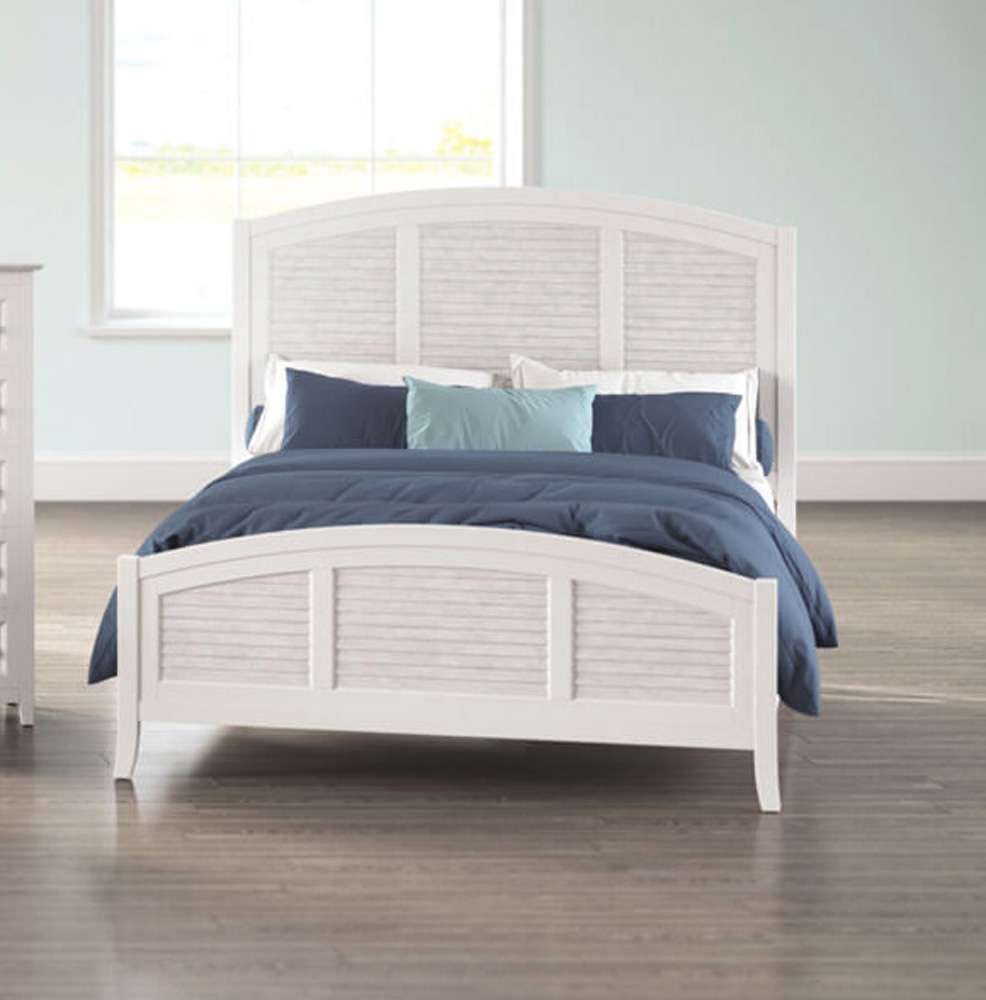John Thomas Furniture - Hampton - Queen High Tide Arch Bed in Chalk and White - BD128-1202QH_BD128-1202QF_BD08-901QR view 1