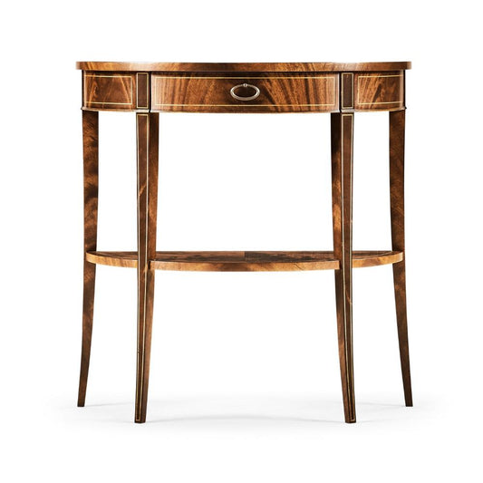 Jonathan Charles Fine Furniture - Clean & Classic - Boxwood Stringing Demilune Console - 494002-LAM veiw 2