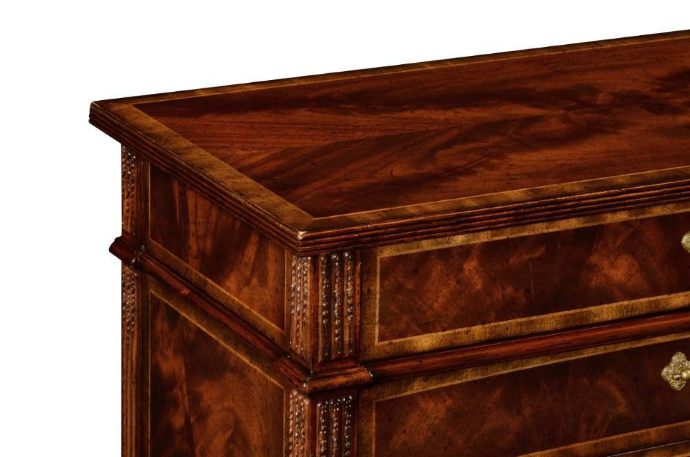 Jonathan Charles Fine Furniture - Buckingham Mahogany Chest of Drawers with Concave Profile - 493089-MAH veiw 5